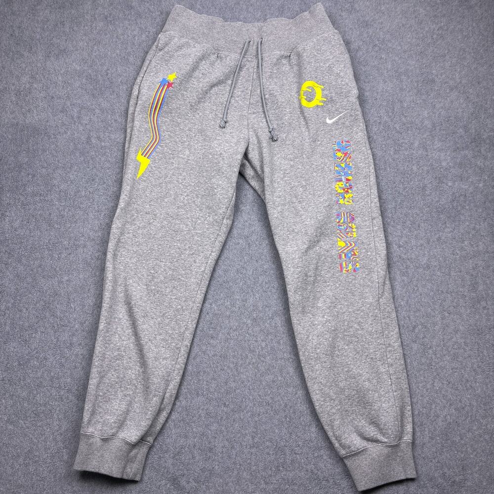 nike oregon relays sweatpants gray tapered drawstring large